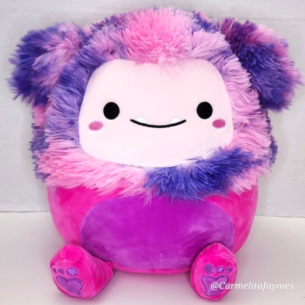 WOXIE 🐾 16" Fuzzy Hot Pink & Purple FuzzAMallow BigFoot Squishmallow NWT